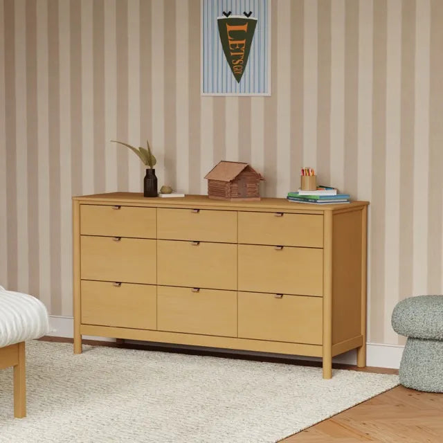 Babyletto Bondi 9-Drawer Assembled Dresser - Honey - M25928HY