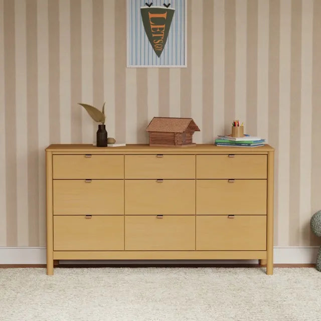 Babyletto Bondi 9-Drawer Assembled Dresser - Honey - M25928HY