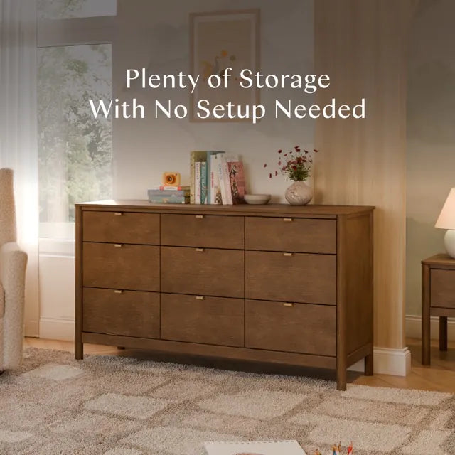 Babyletto Bondi 9-Drawer Assembled Dresser - Natural Walnut - M25928NL