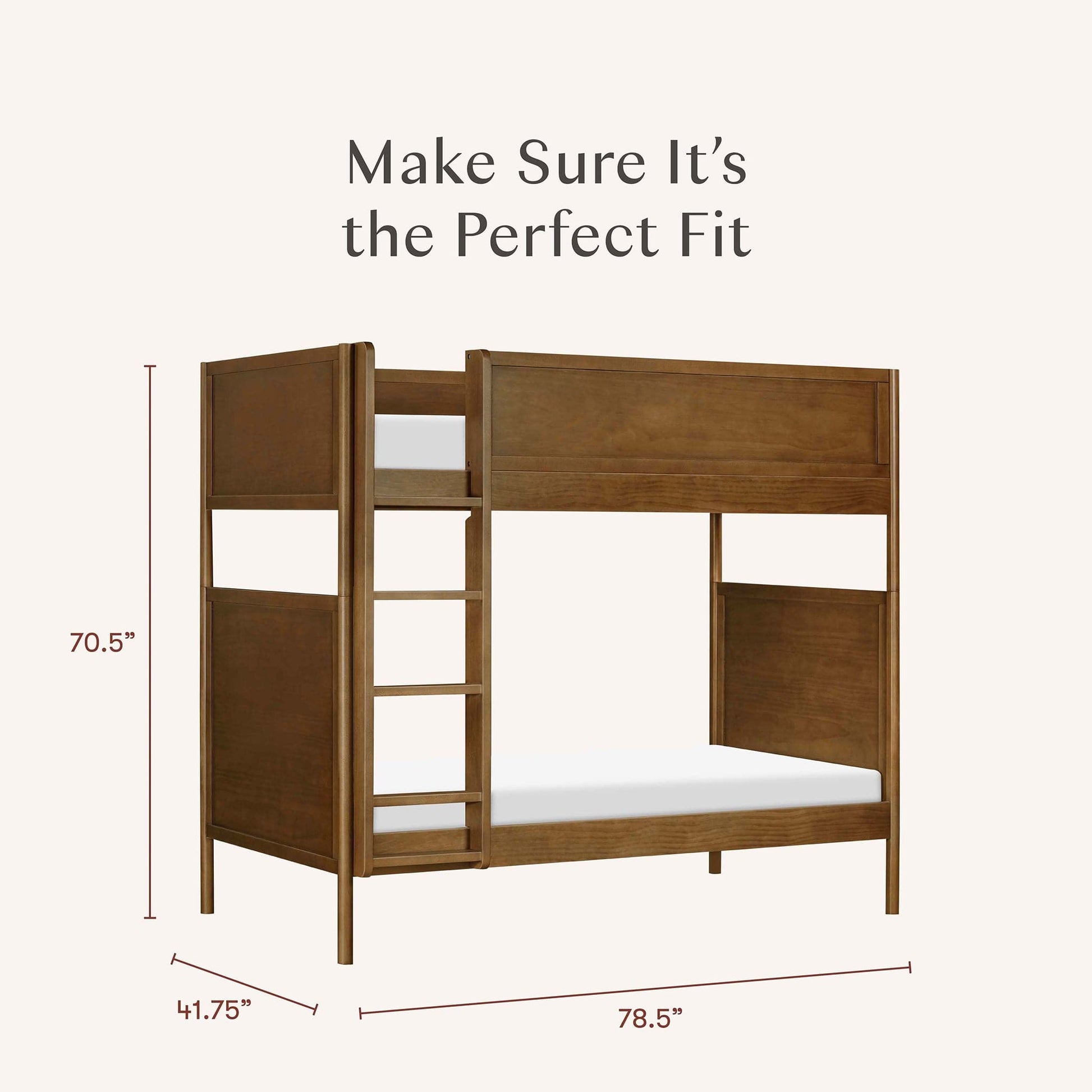 Babyletto Bondi Convertible Bunk Bed - Natural Walnut - M25994NL