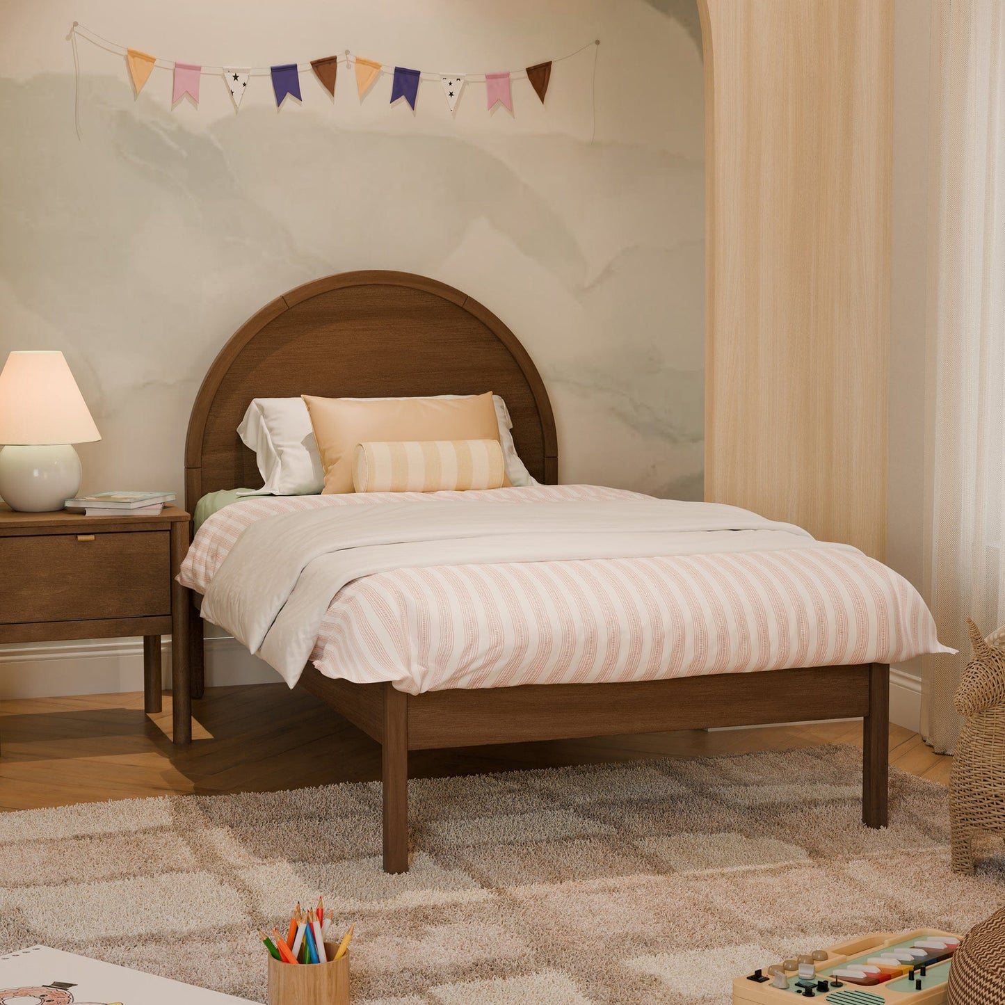Babyletto Bondi Twin Bed - Natural Walnut - M25969NL