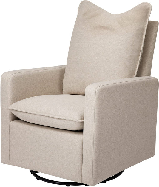 Babyletto Cali Pillowback Swivel Glider - Performance Beach Eco-Weave - M20987PBEW