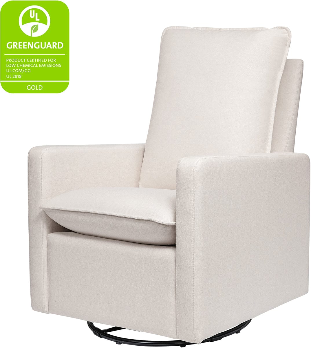 Babyletto Cali Pillowback Swivel Glider - Performance Cream Eco-Weave - M20987PCMEW