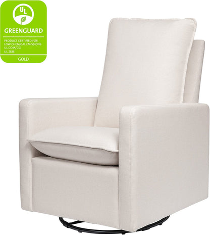 Babyletto Cali Pillowback Swivel Glider - Performance Cream Eco-Weave - M20987PCMEW