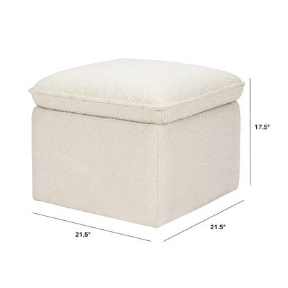 Babyletto Cali Storage Ottoman - Ivory Boucle - M20985WB