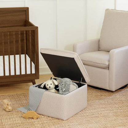 Babyletto Cali Storage Ottoman - Performance Beach Eco-Weave - M20985PBEW