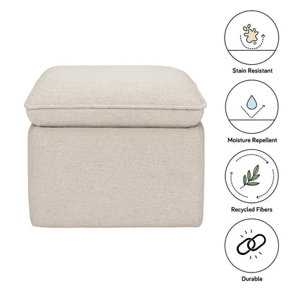 Babyletto Cali Storage Ottoman - Performance Beach Eco-Weave - M20985PBEW
