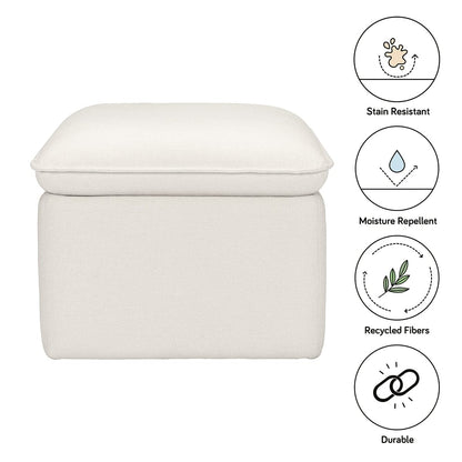 Babyletto Cali Storage Ottoman - Performance Cream Eco-Weave - M20985PCMEW