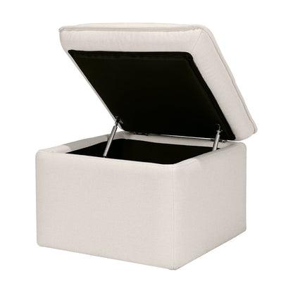 Babyletto Cali Storage Ottoman - Performance Cream Eco-Weave - M20985PCMEW
