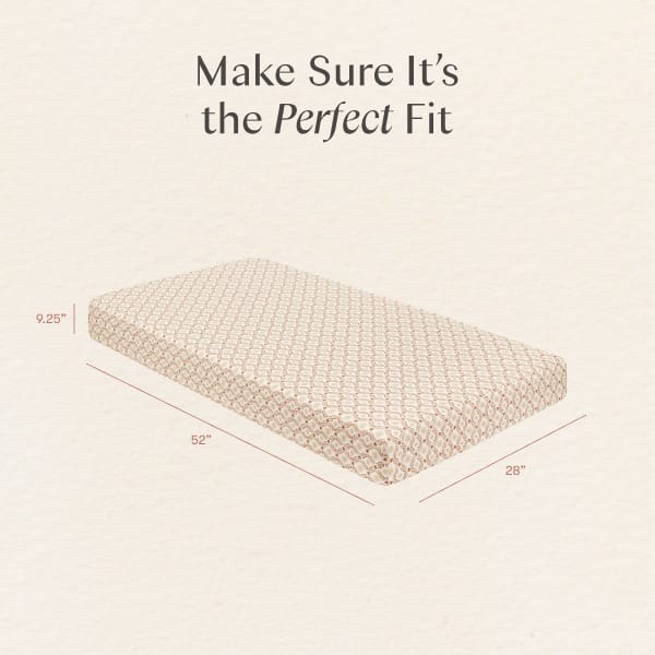 Babyletto crib mattress dimensions 52 inches by 28 inches by 9.25 inches