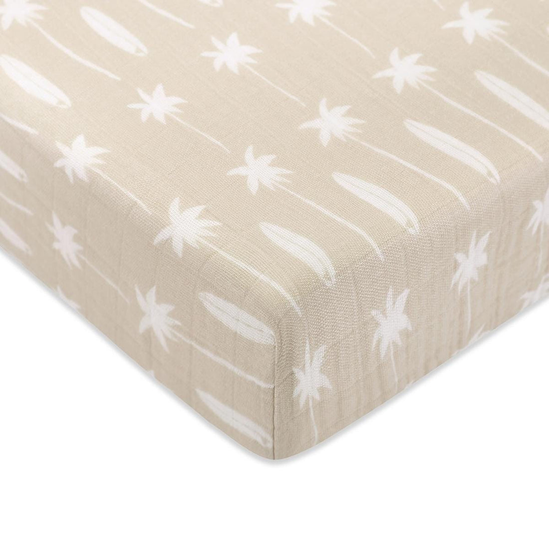 Babyletto Crib Sheet in GOTS Certified Organic Muslin Cotton-Beach Bum - T27035