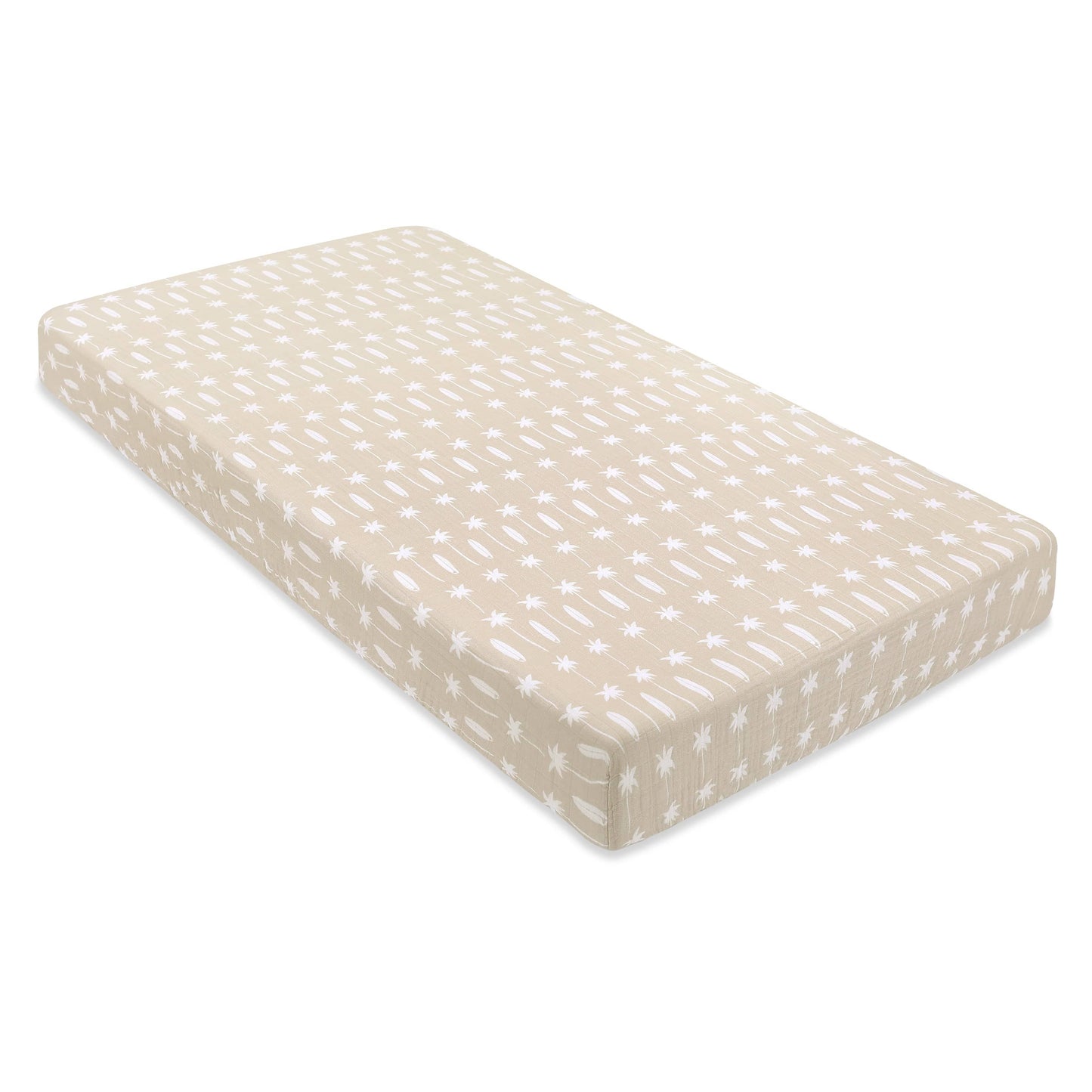 Babyletto Crib Sheet in GOTS Certified Organic Muslin Cotton-Beach Bum - T27035