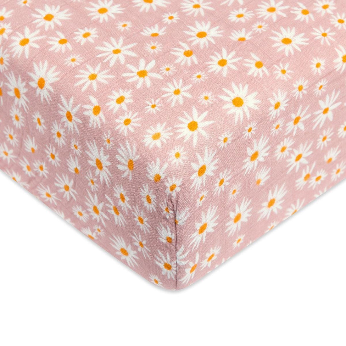 Babyletto Crib Sheet in GOTS Certified Organic Muslin Cotton-Daisy - T28035