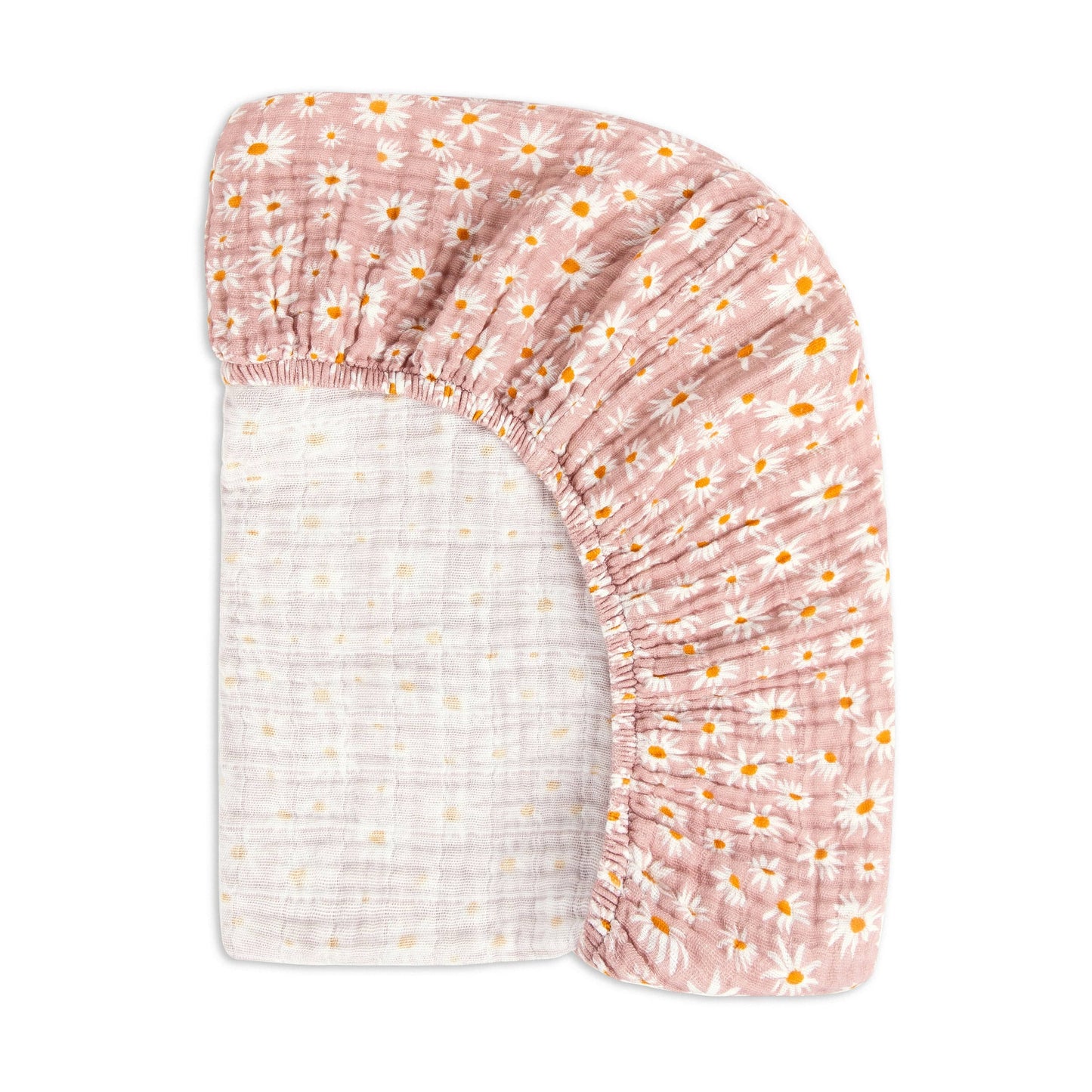 Babyletto Crib Sheet in GOTS Certified Organic Muslin Cotton-Daisy - T28035