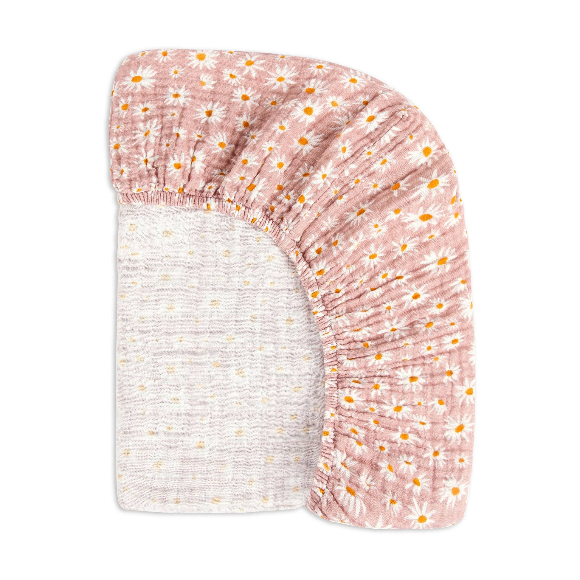 Babyletto Crib Sheet in GOTS Certified Organic Muslin Cotton-Daisy - T28035