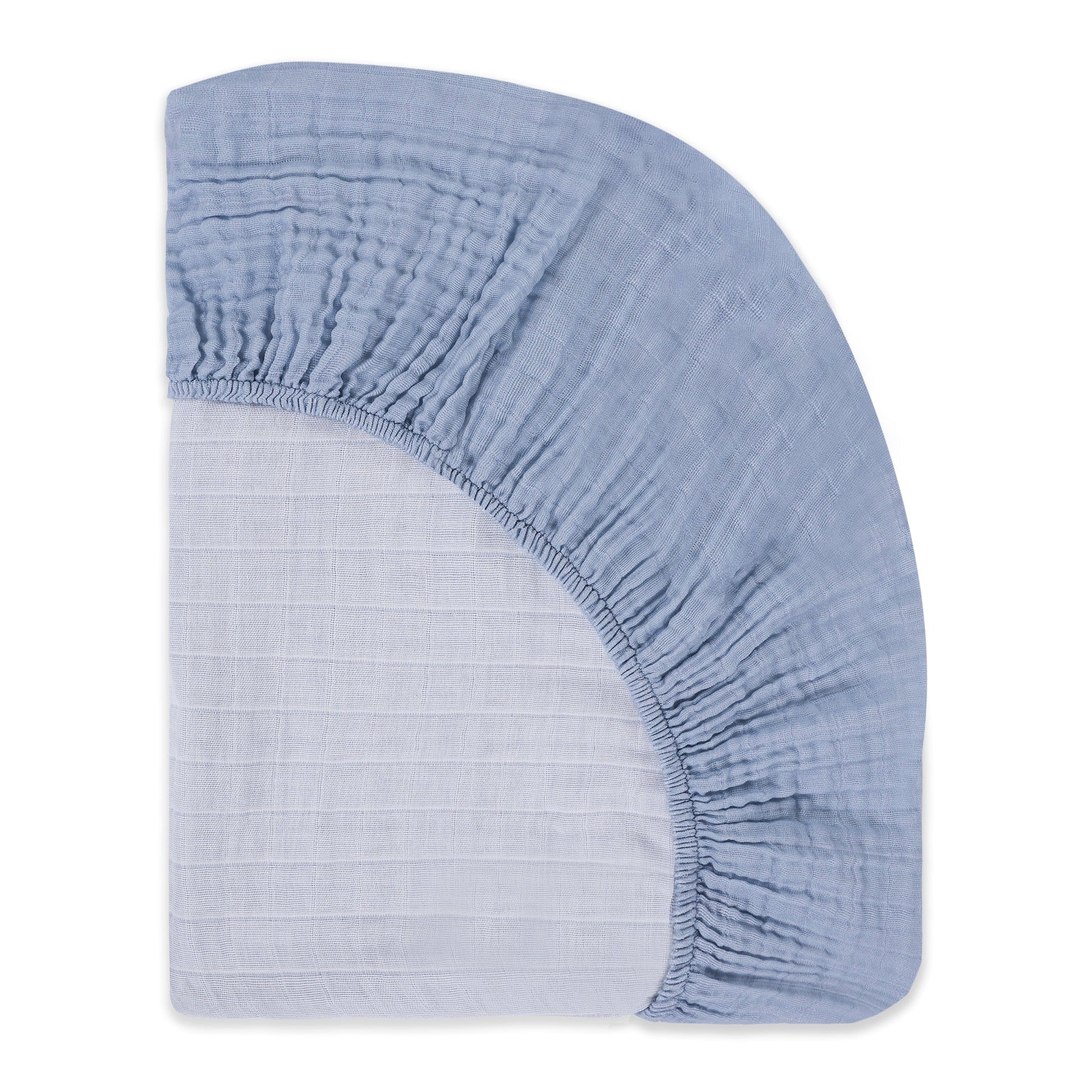 Babyletto Crib Sheet in GOTS Certified Organic Muslin Cotton-Dewdrop - T29635DP