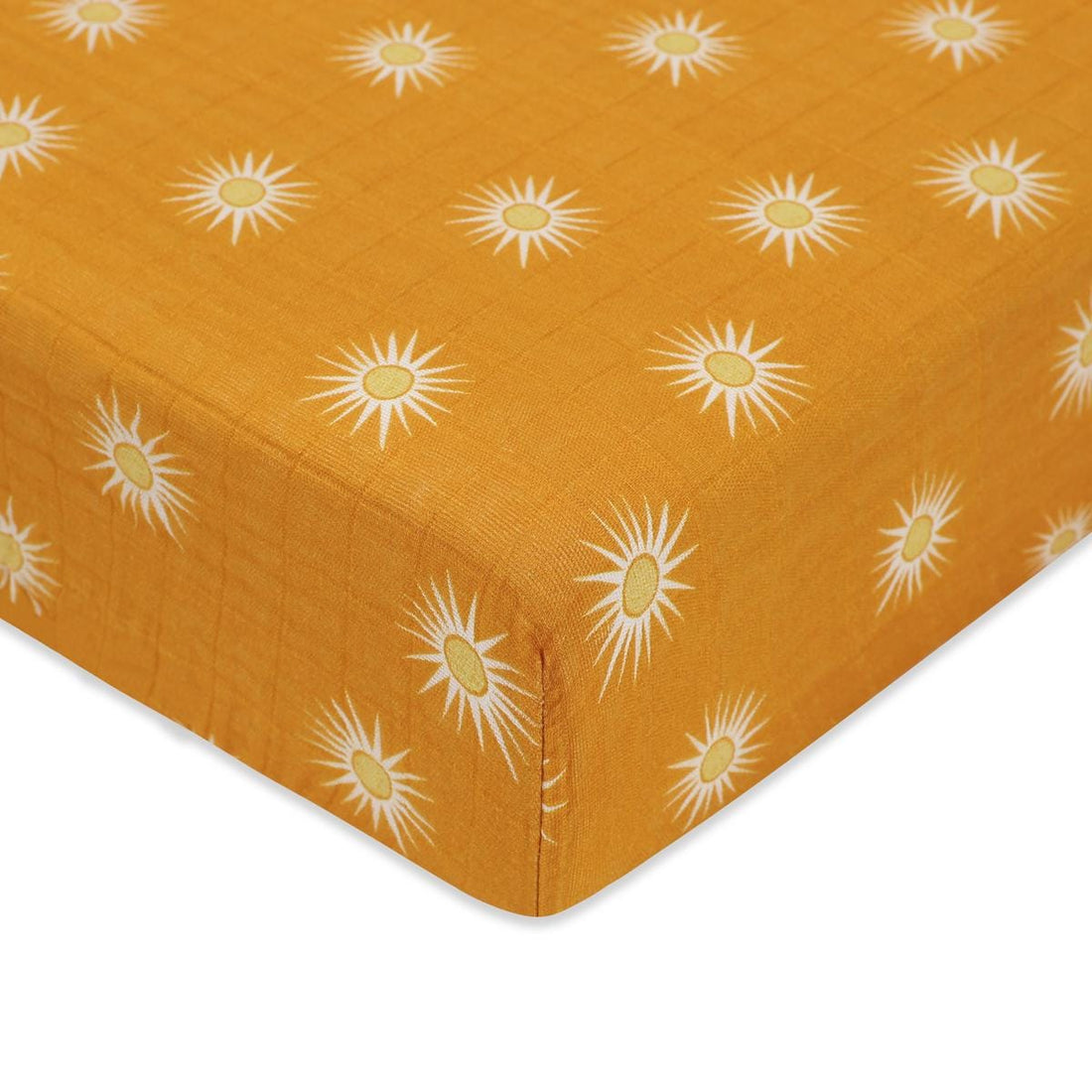 Babyletto Crib Sheet in GOTS Certified Organic Muslin Cotton-Golden Hour - T26935