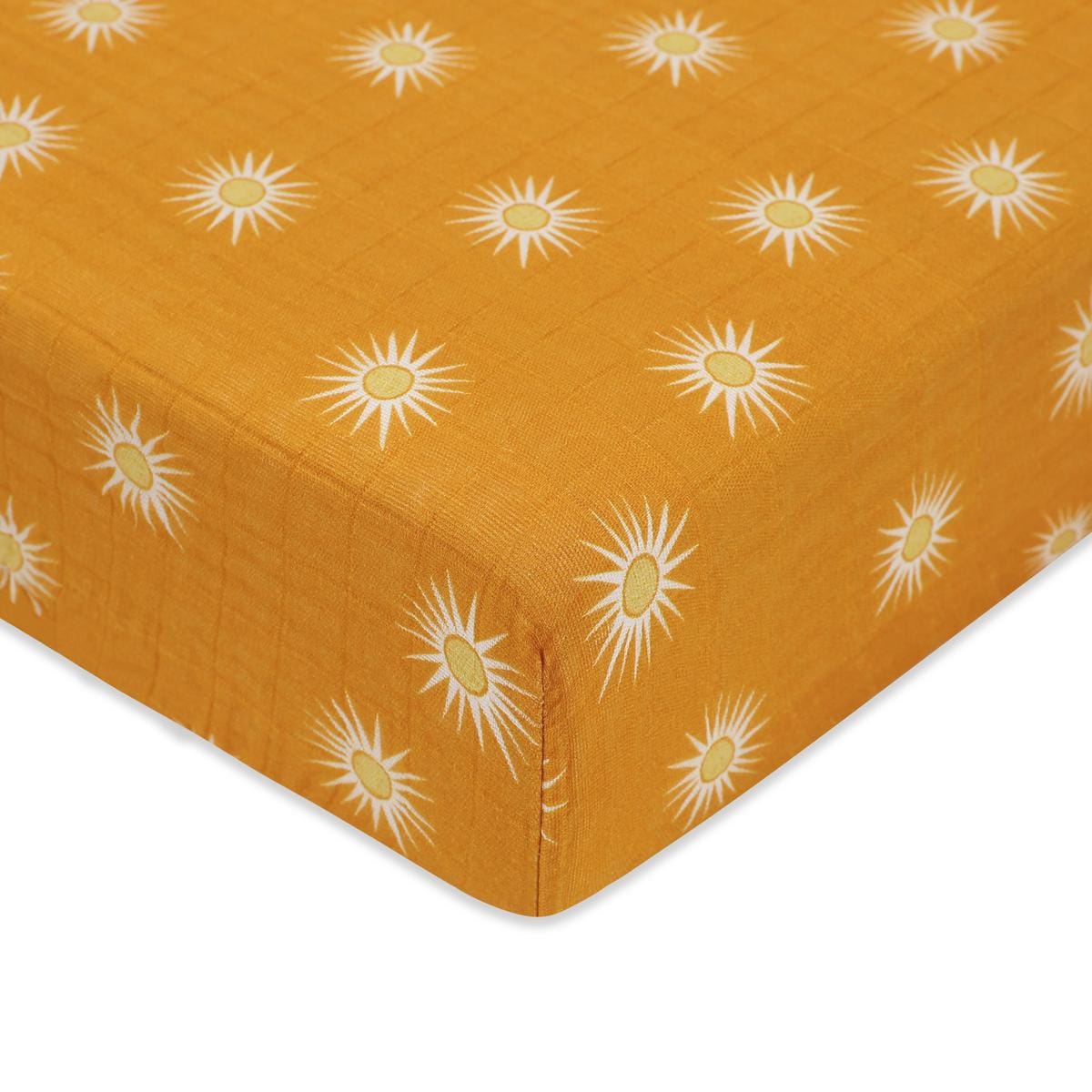 Babyletto Crib Sheet in GOTS Certified Organic Muslin Cotton-Golden Hour - T26935