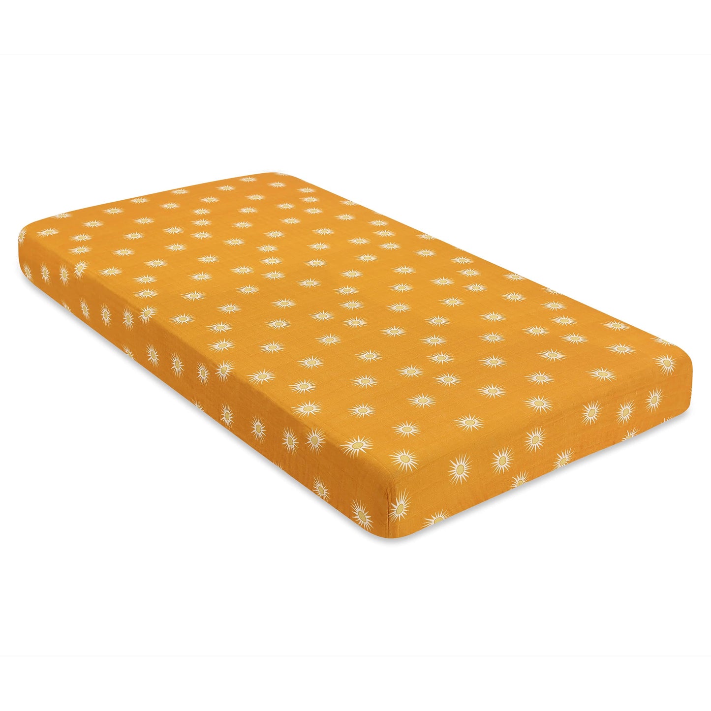 Babyletto Crib Sheet in GOTS Certified Organic Muslin Cotton-Golden Hour - T26935