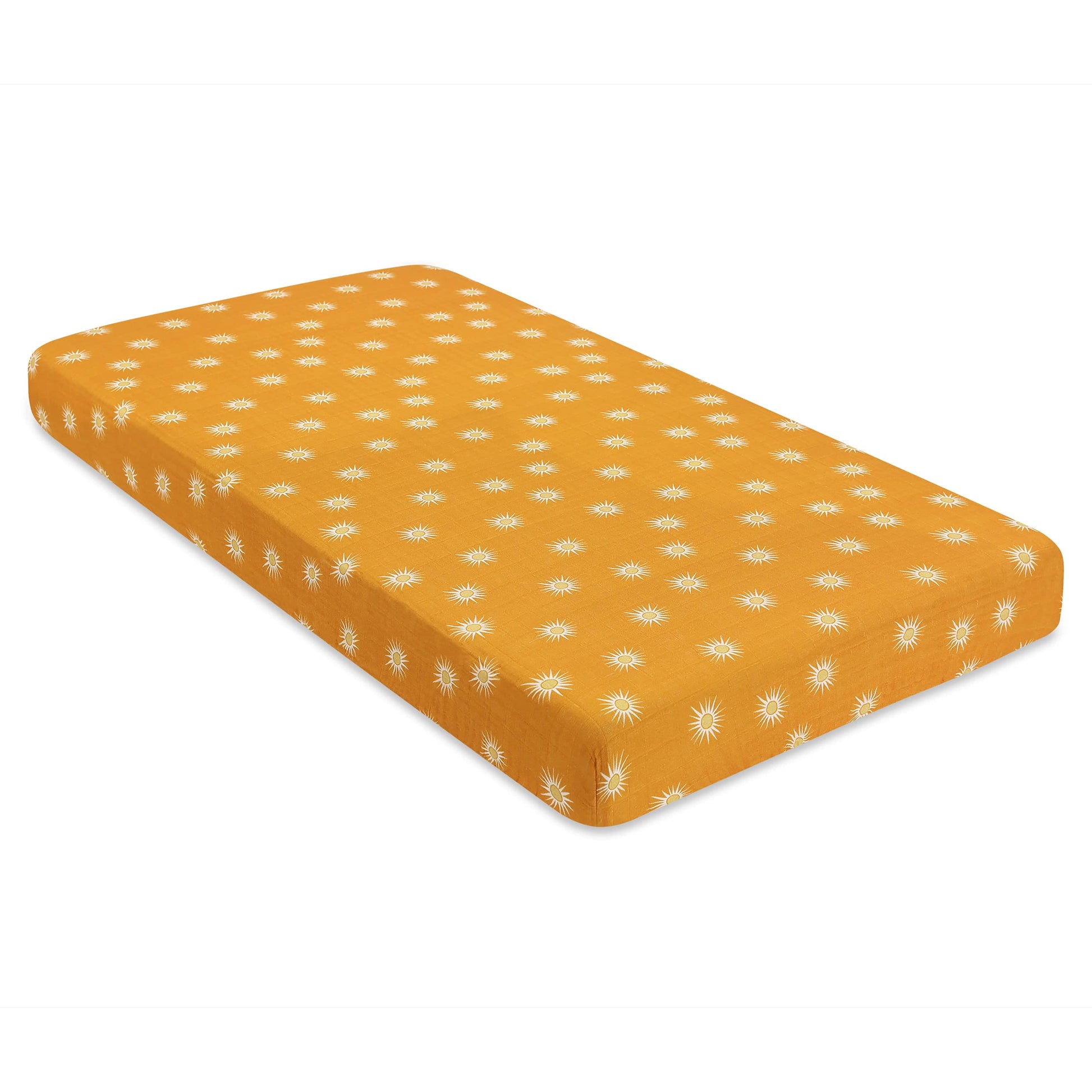 Babyletto Crib Sheet in GOTS Certified Organic Muslin Cotton-Golden Hour - T26935