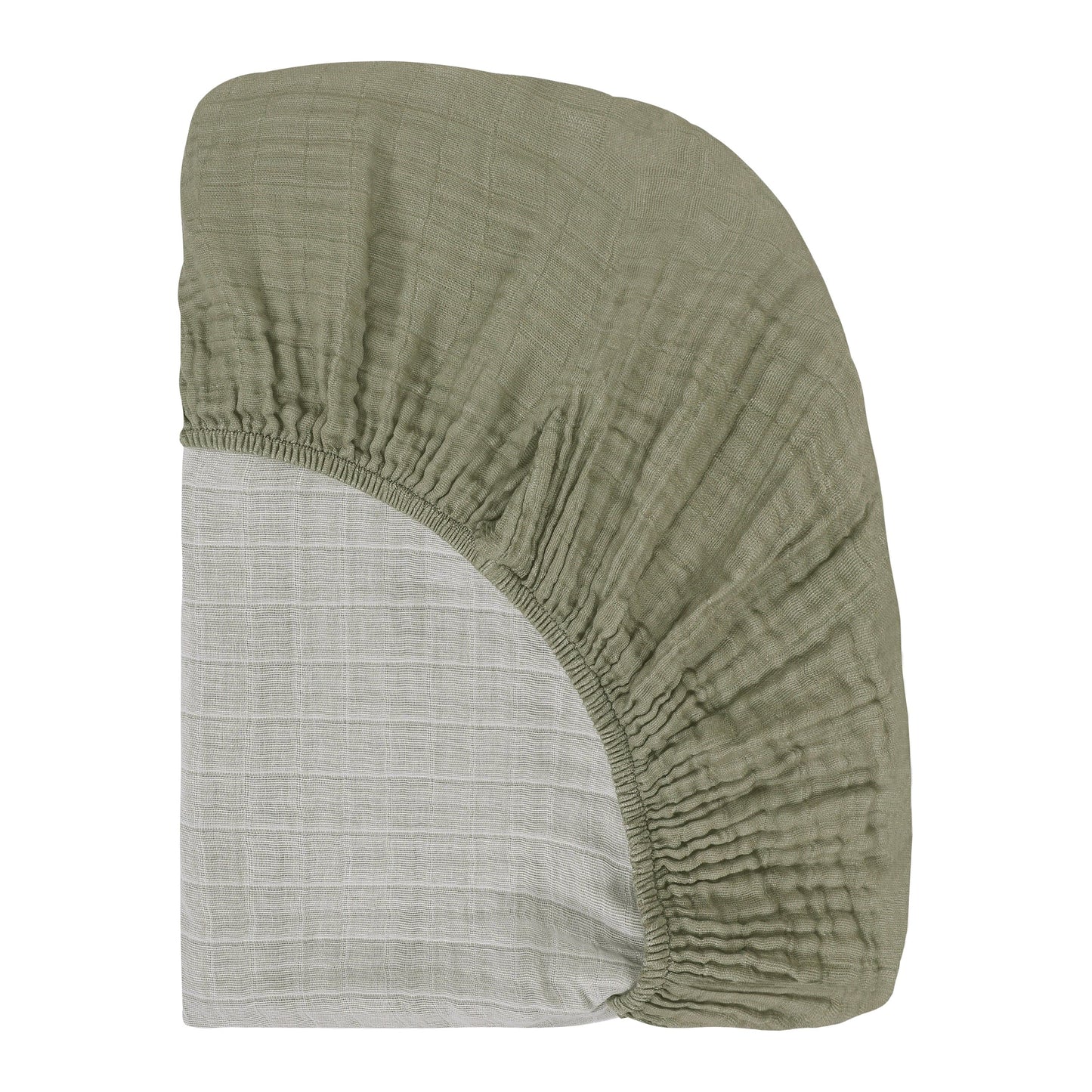 Babyletto Crib Sheet in GOTS Certified Organic Muslin Cotton-Matcha - T29735MCA