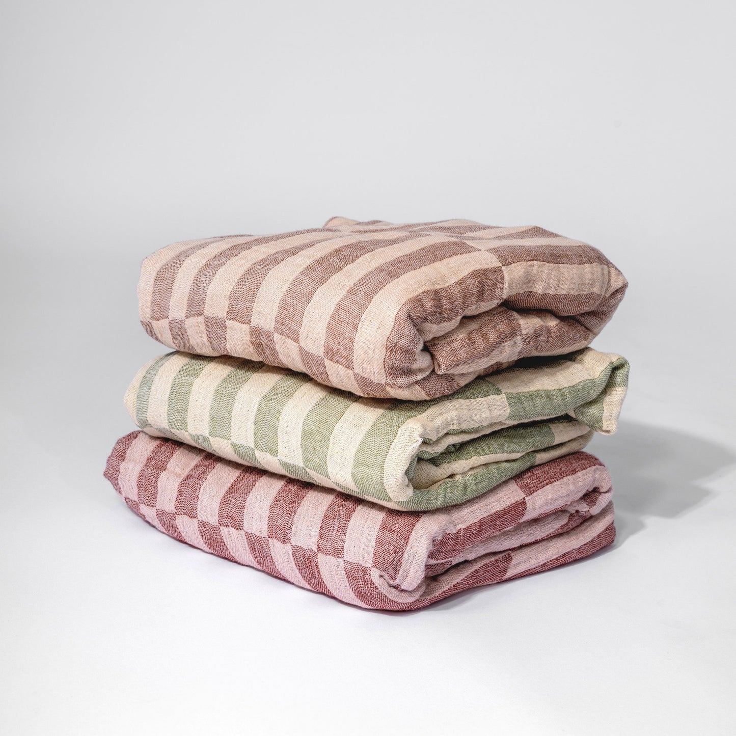Babyletto Crib Sheet in GOTS Certified Organic Muslin Cotton-Moss Stripe - T30535
