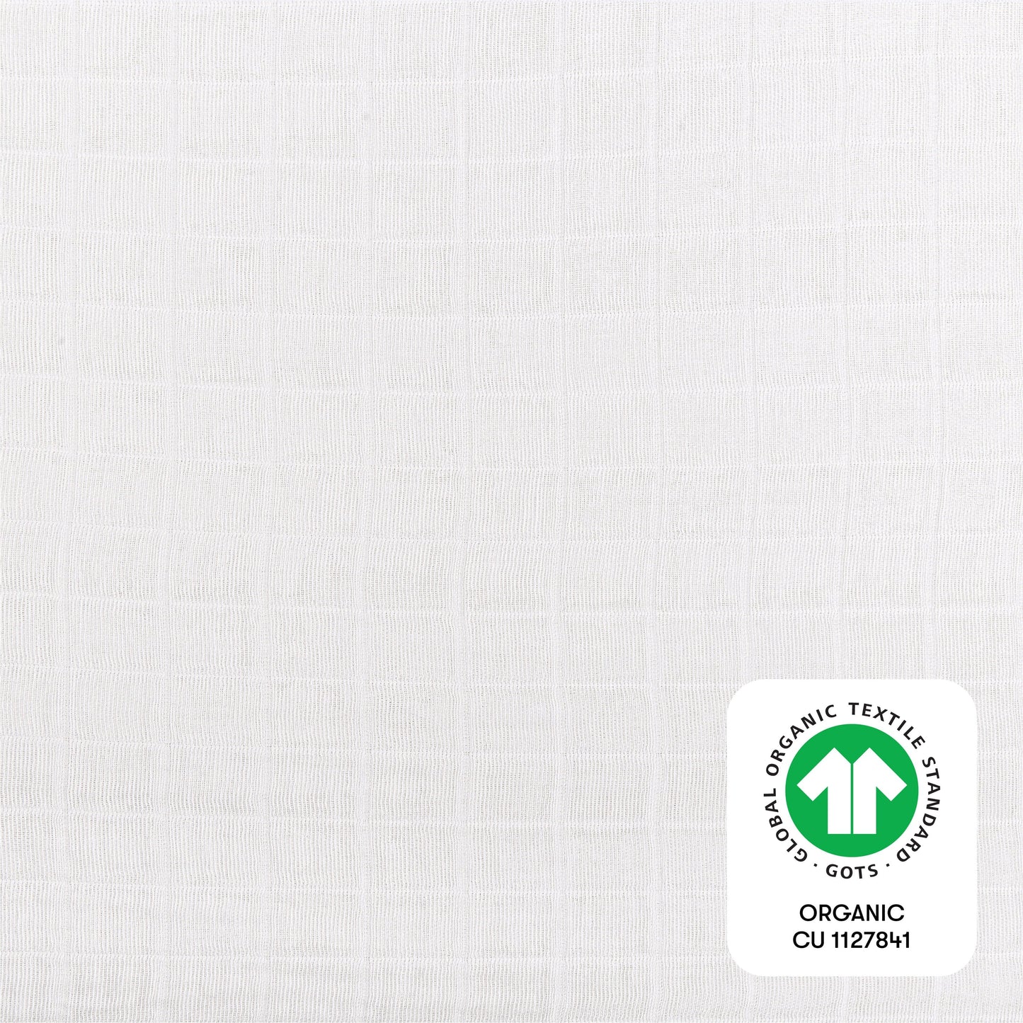 Babyletto Crib Sheet in GOTS Certified Organic Muslin Cotton-White - T29435