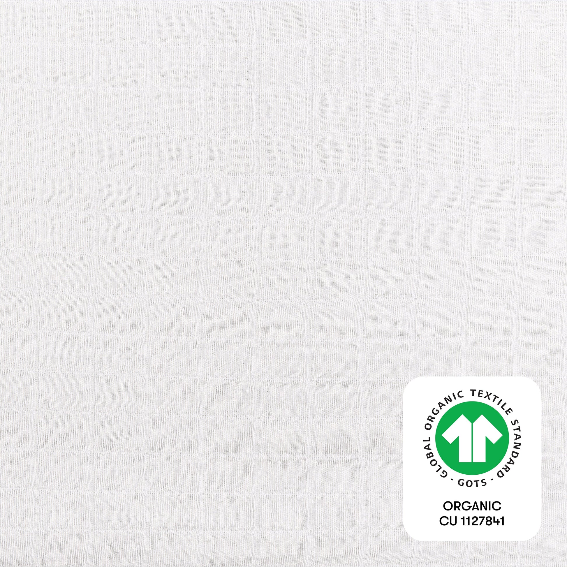 Babyletto Crib Sheet in GOTS Certified Organic Muslin Cotton-White - T29435