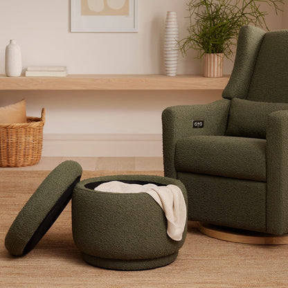 Babyletto Enoki Storage Ottoman - Olive Boucle - M22985OB