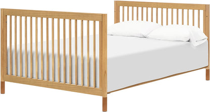 Babyletto Gelato 4-in-1 Convertible Crib w/Toddler Bed Conversion Kit - Honey w/Vegan Tan Leather Feet - M12901HYVTL