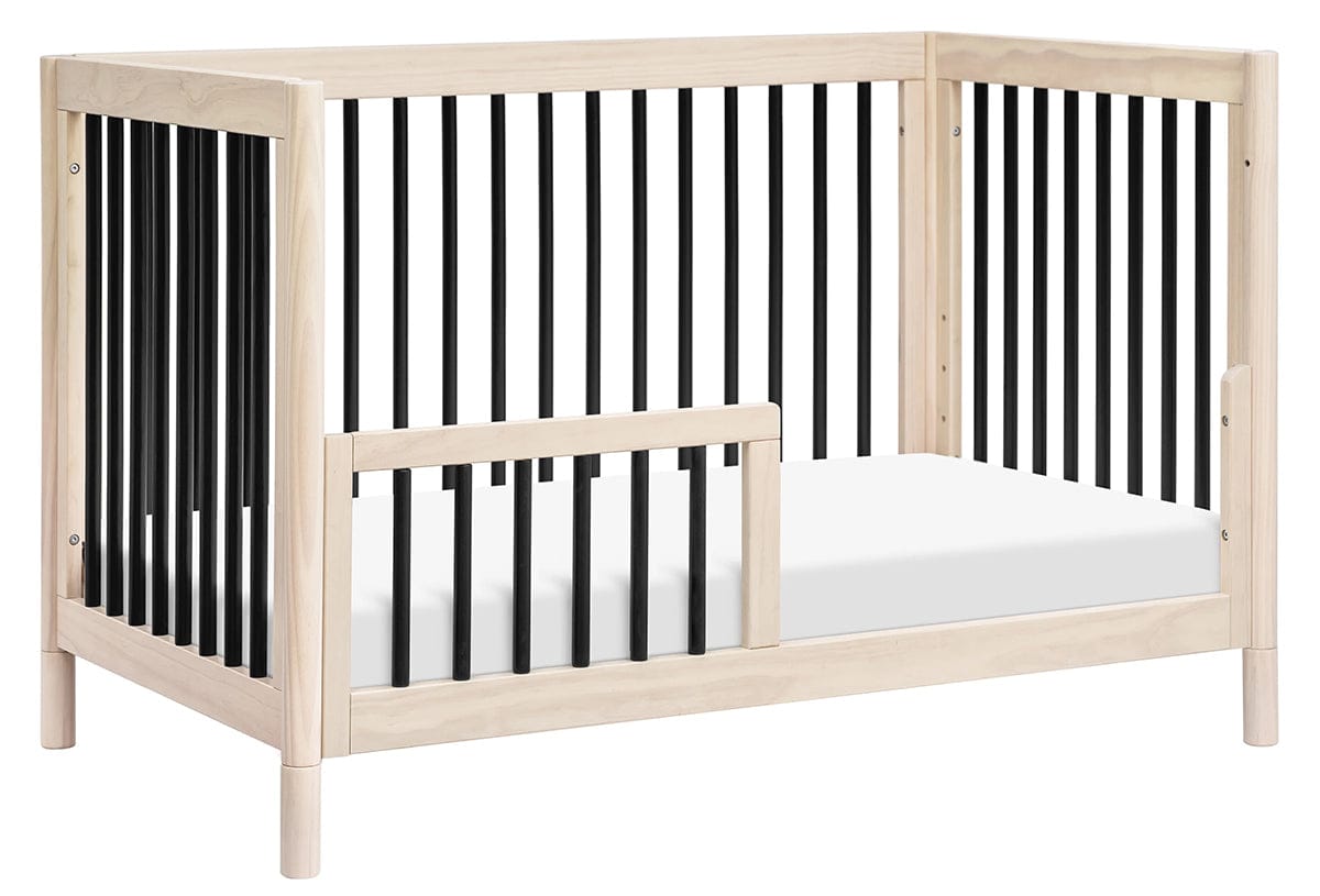 Babyletto Gelato 4-in-1 Convertible Crib w/Toddler Bed Conversion Kit - Washed Natural / Black - M12901NXB