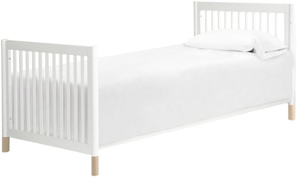 BabyLetto Gelato 2-in-1 Mini Crib - White/Natural - M12998WNX