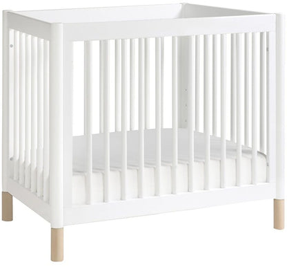 BabyLetto Gelato 2-in-1 Mini Crib - White/Natural - M12998WNX