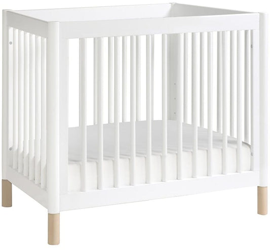 BabyLetto Gelato 2-in-1 Mini Crib - White/Natural - M12998WNX