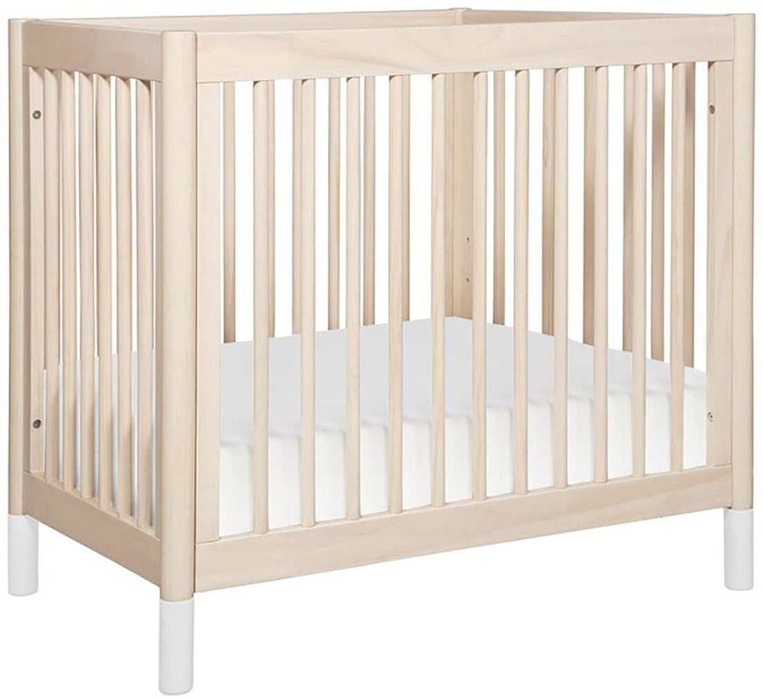 BabyLetto Gelato 2-in-1 Mini Crib - Washed Natural/White - M12998NXW