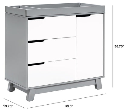 Babyletto Hudson 3-Drawer Changer Dresser, KD w/Removable Changing Tra Albee Baby Babyletto Hudson 3-Drawer Changer Dresser, KD w/Removable Changing Tra Albee Baby