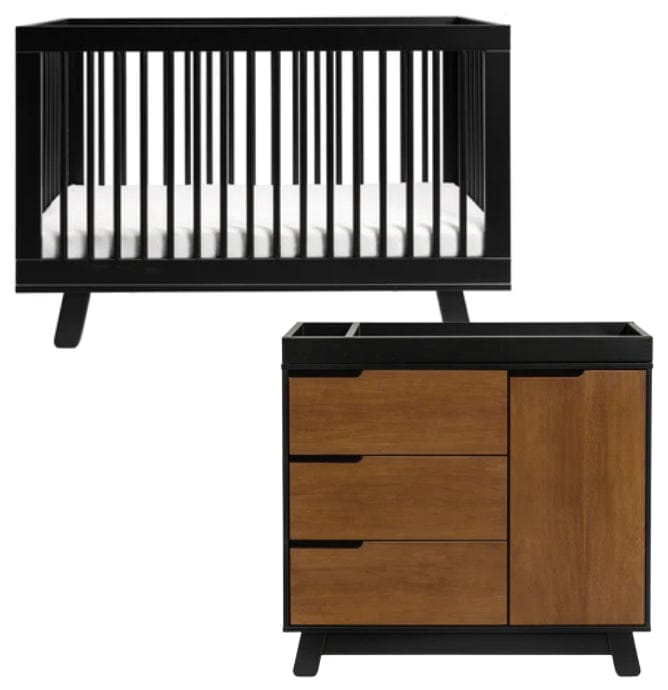 babyletto black dresser Hudson 3-in-1 Convertible Crib + 3-Drawer Changer Bundle Sisterhood Vintage A Line Off-The-Shoulder Colour:Mustard and is made from