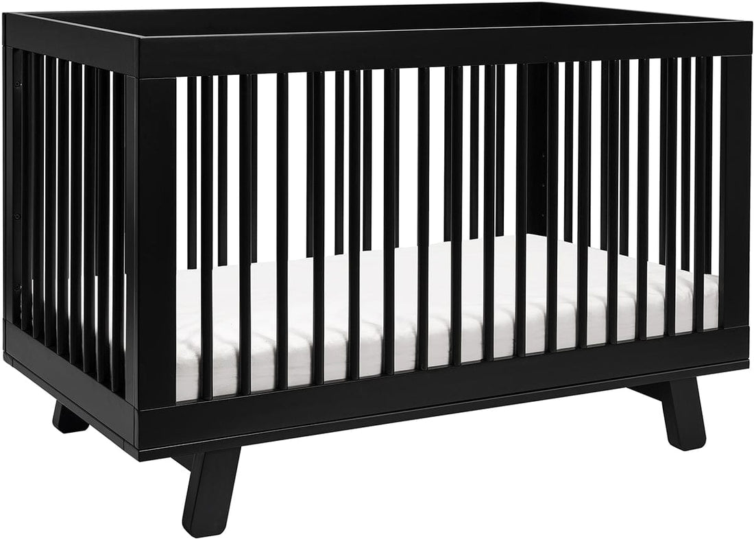 Babyletto Hudson 3-in-1 Convertible Crib with Toddler Bed Conversion Kit - Black - M4201B