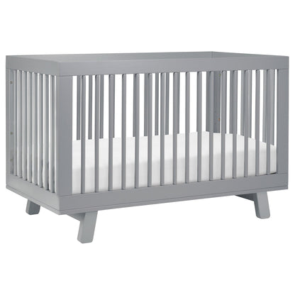 Babyletto Hudson 3-in-1 Convertible Crib with Toddler Bed Conversion Kit - Grey - M4201G