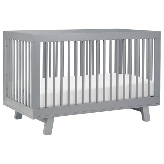 Babyletto Hudson 3-in-1 Convertible Crib with Toddler Bed Conversion Kit - Grey - M4201G