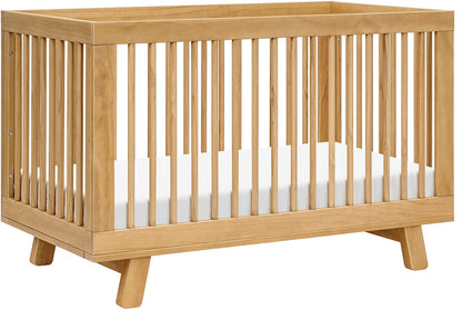 Babyletto Hudson 3-in-1 Convertible Crib with Toddler Bed Conversion Kit - Honey - M4201HY