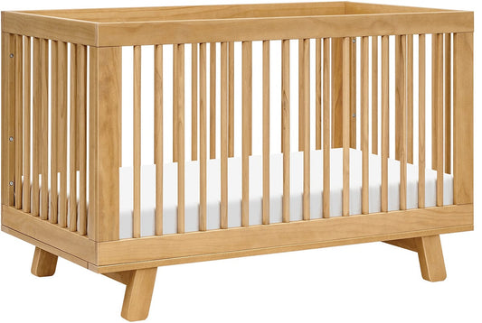 Babyletto Hudson 3-in-1 Convertible Crib with Toddler Bed Conversion Kit - Honey