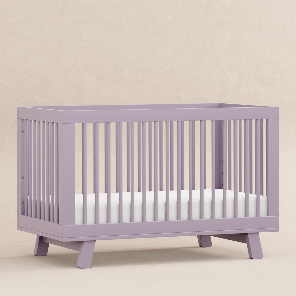 Babyletto Hudson 3-in-1 Convertible Crib with Toddler Bed Conversion Kit - Lilac