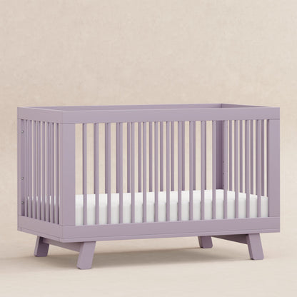 Babyletto Hudson 3-in-1 Convertible Crib with Toddler Bed Conversion Kit - Lilac