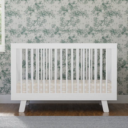 Babyletto Hudson 3-in-1 Convertible Crib with Toddler Bed Conversion Kit - White - M4201W