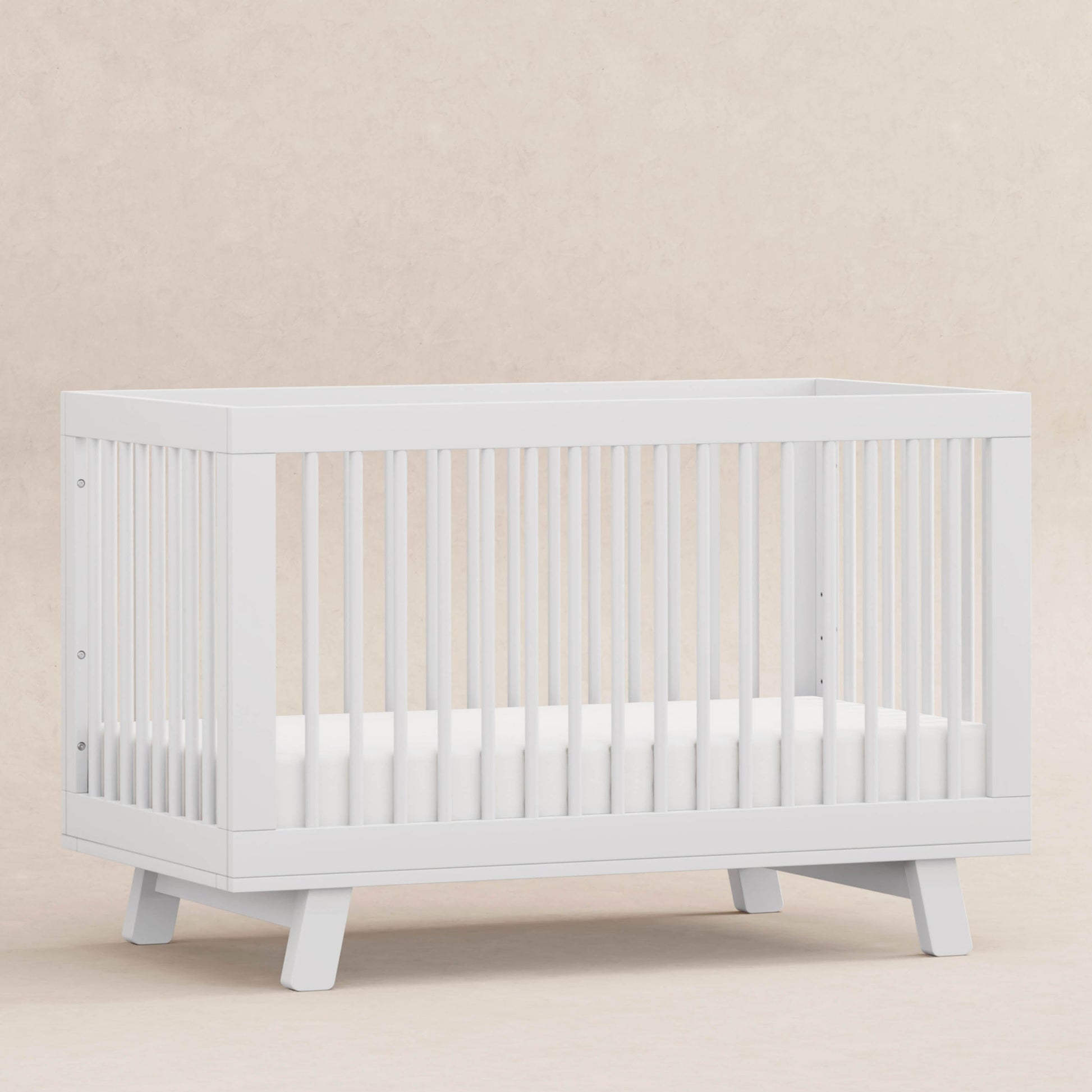 Babyletto Hudson 3-in-1 Convertible Crib with Toddler Bed Conversion Kit - White - M4201W