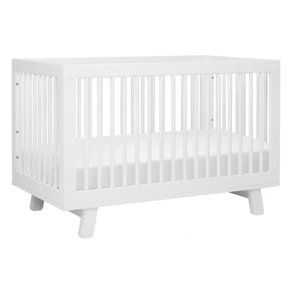 Babyletto Hudson 3-in-1 Convertible Crib with Toddler Bed Conversion Kit - White - M4201W