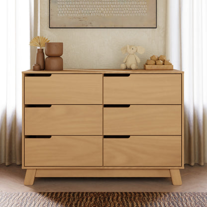 Babyletto Hudson 6-Drawer Assembled Double Dresser - Honey - M4216HY