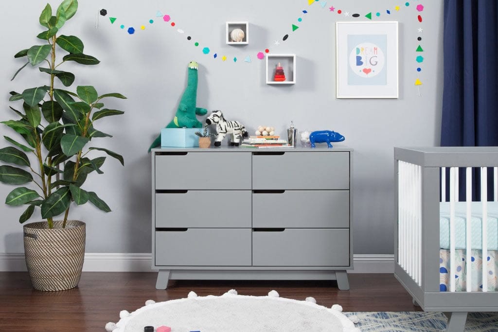 Babyletto Hudson 6-Drawer Double Dresser - Gray - M4216G