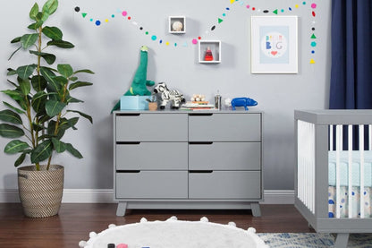 Babyletto Hudson 6-Drawer Double Dresser - Gray - M4216G
